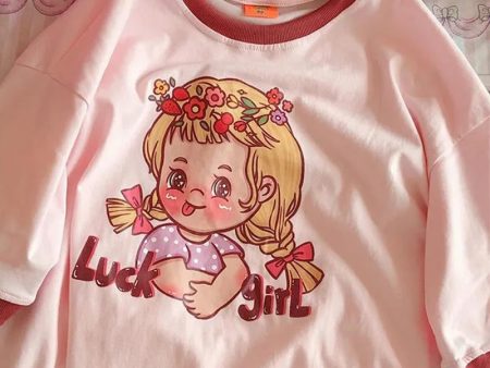 Vintage Lucky Girl Tee Online Sale