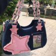 Starry Denim Shoulder Handbag Online