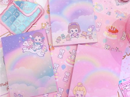 Pastel Rainbow Baby Stationery Pad Cheap