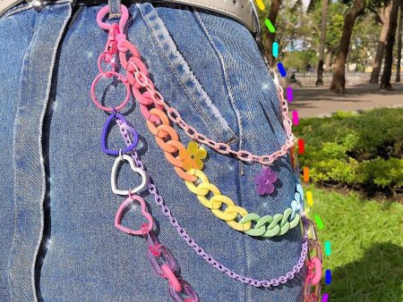 Candycore Pastel Belt Chain on Sale