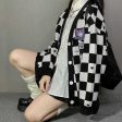 Kawaii Checkered Cardigan Sale