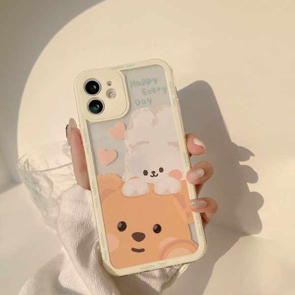 Teddy & Bunny Friends iPhone Case on Sale