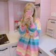 Lazy Days Pastel Rainbow Striped Top on Sale