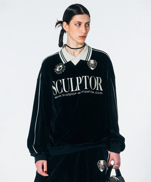 ★Sculptor★ Velour Soccer Jersey Hot on Sale