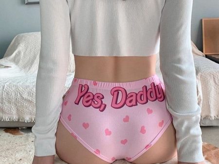 Yes Daddy Heart Panties Cheap