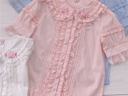 Sweet Ruffled Candy Blouse Online