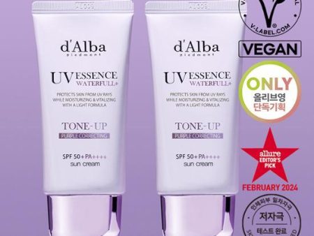 ★d Alba★ UV Essence Waterfull+ Tone-up Purple Correcting For Sale