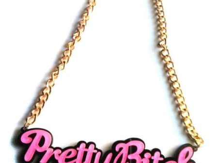 Pretty Bi*ch Statement Necklace Discount