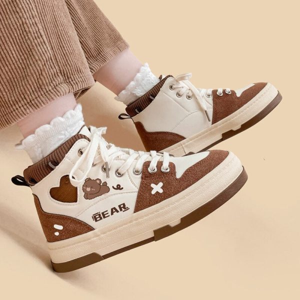 Chocolate Bear Sneakers For Cheap