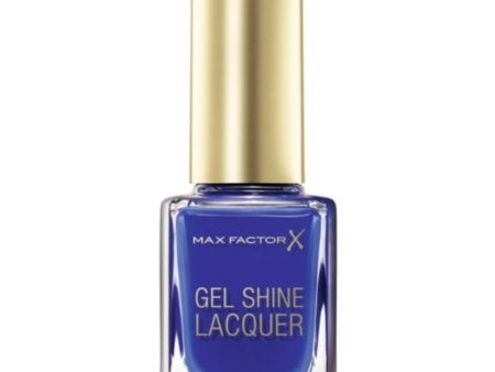 Max Factor Gel Shine Lacquer Nail Polish 40 Glazed Cobalt on Sale