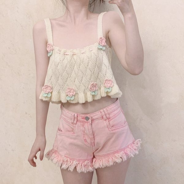 Knit Tulip Fairy Crop Top Supply