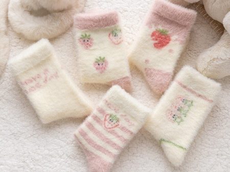 Fuzzy Berry Socks Online Sale