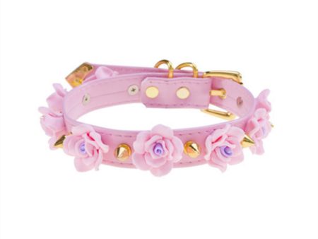 Spiked Floral Collar For Discount