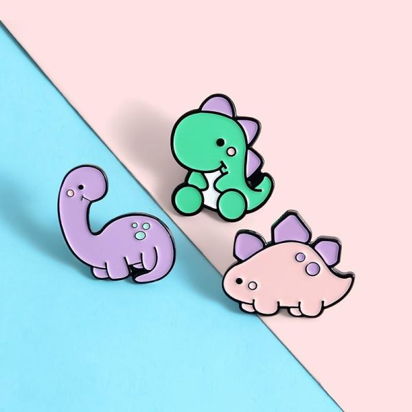 Baby Dino Enamel Pins For Cheap