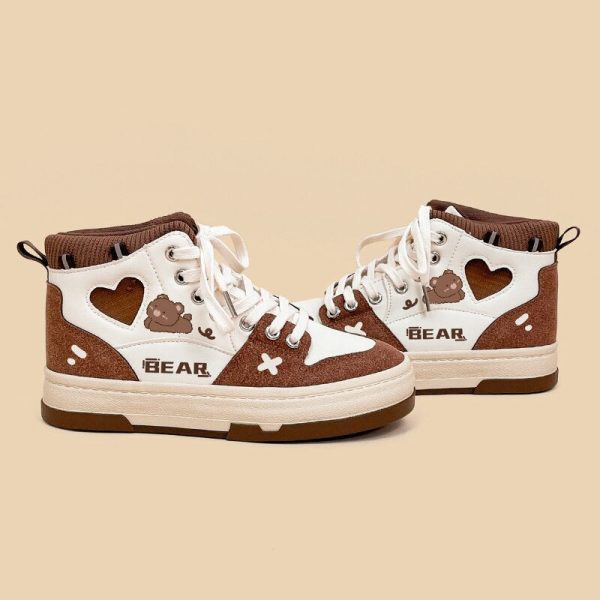 Chocolate Bear Sneakers For Cheap