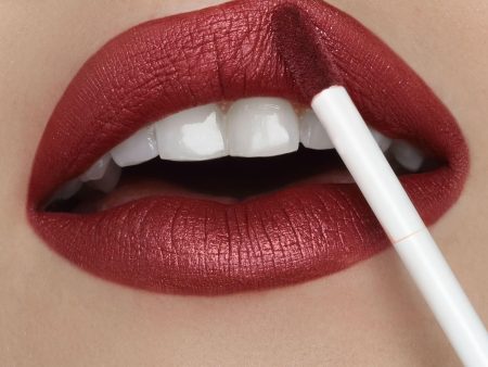 Showtime | A Warm Brick Red With Gold And Silver Shimmer Liquid Lipstick Sale