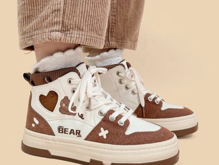 Chocolate Bear Sneakers For Cheap