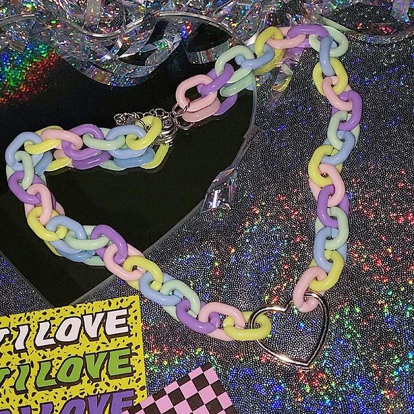 Candycore Heart Choker Discount