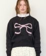 ★RonRon★ Heart Ribbon Jacquard Knit For Sale