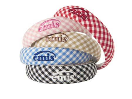 ★Emis★ Gingham Check Hairband (5colors) Supply