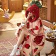 Oversized Fuzzy Strawberry Nightgown For Sale