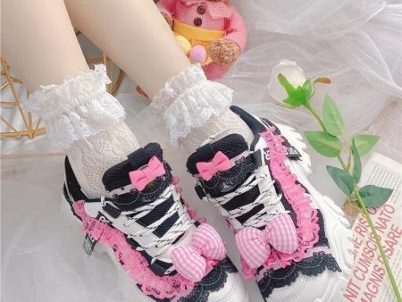 Black & Pink Baby Doll Sneakers Online Sale