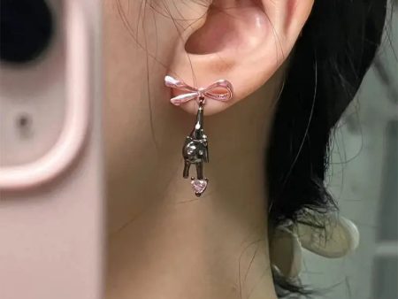 Dangling Kitten Earrings Cheap