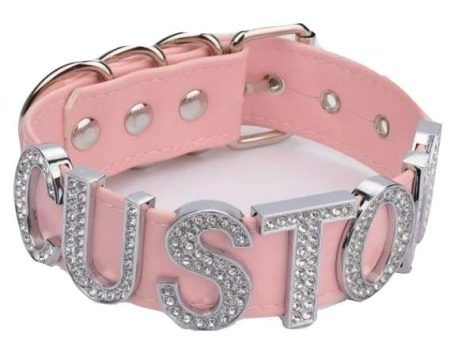 Rhinestone Custom Collar For Discount