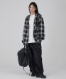 ★Acover★ Checkered Hooded Shirt (3colors) Sale