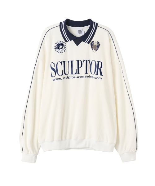 ★Sculptor★ Velour Soccer Jersey Hot on Sale