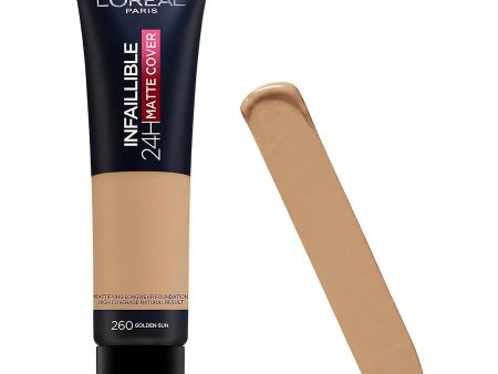 L Oreal Infaillible 24HR Matte Cover Foundation 260 Golden Sun For Sale