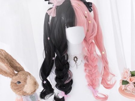 Black Pink Pastel Goth Wig Cheap