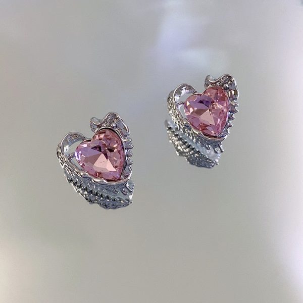 Pink Princess Dangle Earrings For Sale