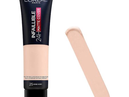 L Oreal Infaillible 24HR Matte Cover Foundation 25 Rose Ivory For Cheap