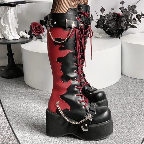 Inferno Platform Boots Fashion