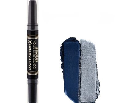 Max Factor Contouring Stick Eyeshadow Midnight Blue & Silver Storm Discount