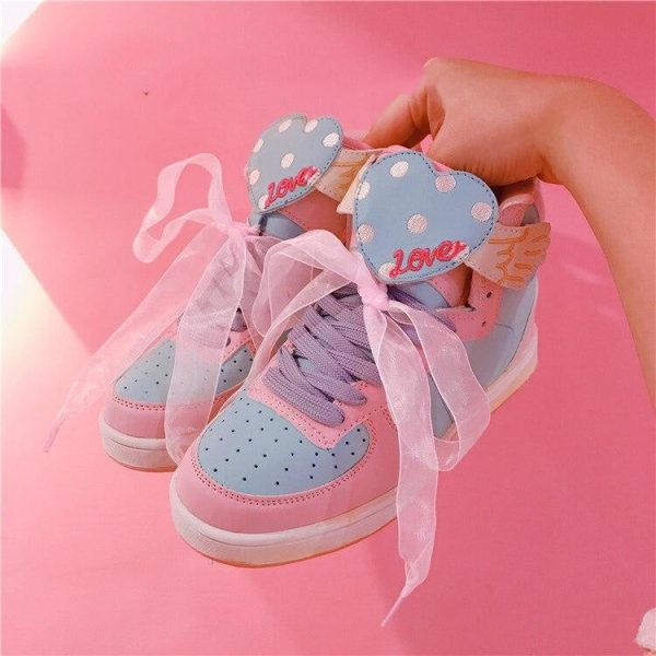 Winged Heart Hi Top Sneakers Sale