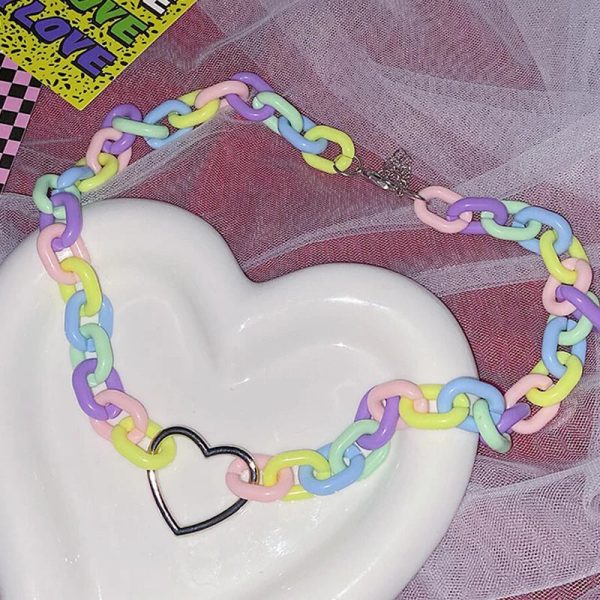 Candycore Heart Choker Discount