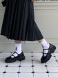 ★Att★ Rough Buckle Loafer (Black) Sale