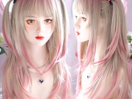 Two Tone Pink Cosplay Wig Fashion