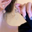 Pink Princess Dangle Earrings For Sale