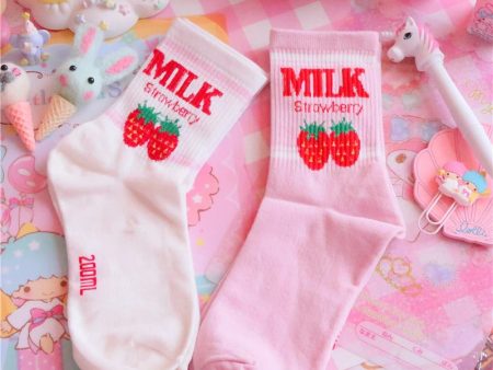 Strawberry Milk Socks Discount