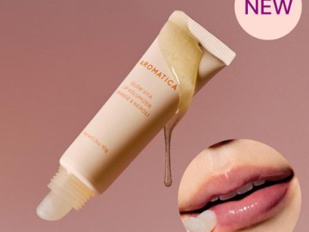 ★Aromatica★ Glow Vita Lip Volumizer Orange & Neroli Sale