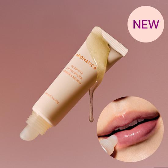 ★Aromatica★ Glow Vita Lip Volumizer Orange & Neroli Sale