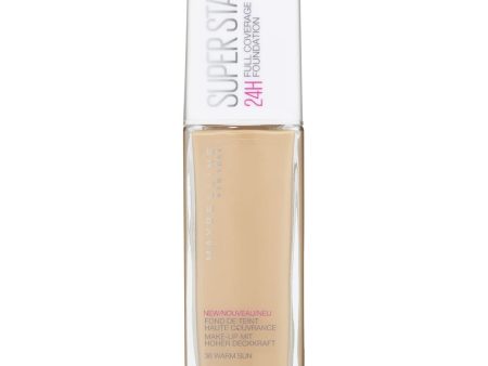 Maybelline Superstay 24 Hour Full Coverage Foundation 36 Warm Sun Discount