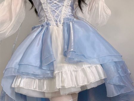 Blue Fairy Princess Dress Cheap