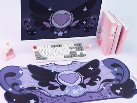 Pastel Goth Angel Heart Mouse Pad Online now