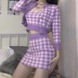 Pretty Prepstar Plaid Outfit Set Online