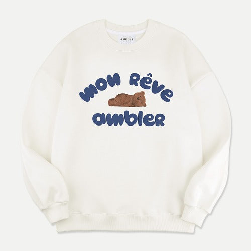 ★Ambler★ Over fit Sweatshirt Dream Bear (AMM1111) Supply