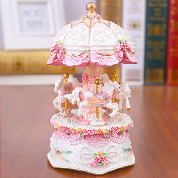 Light Up Carousel Music Box Sale